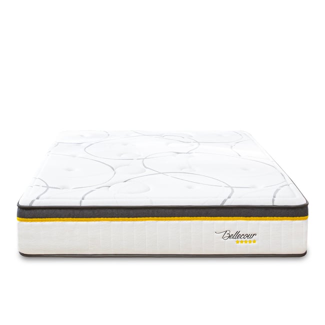 BELLECOUR LITERIE Matelas Ressorts Bellecour 3.0 90x190 cm Accueil Mémoire de forme Couleur blanc <span itemprop=