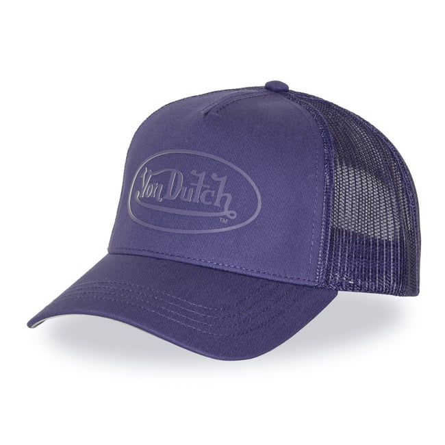 Casquette Trucker Log violet/jaune <span itemprop=