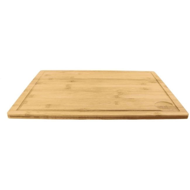 Planche à découper a decouper avec rebord bambou 33.5x beige <span itemprop=