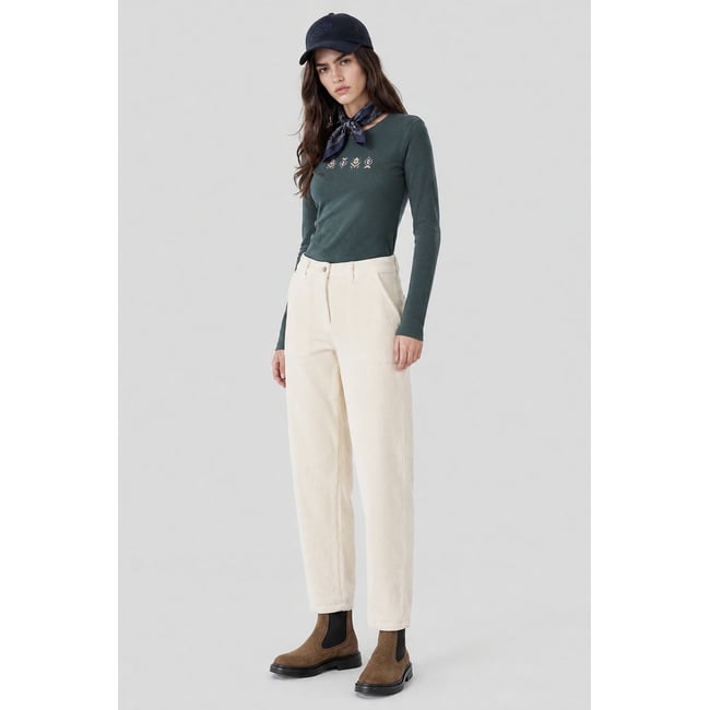 Pantalon velours coupe droite - coton - ARMOR-LUX