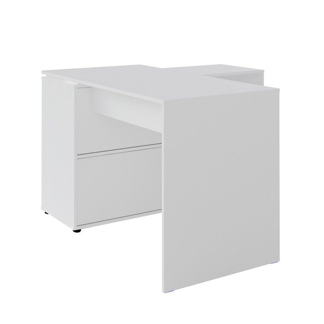 Bureau d'angle ANGUS Couleur blanc <span itemprop=