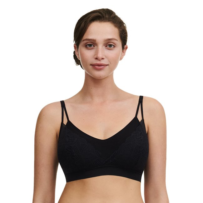 Bralette aus Spitze mit Padding Softstretch schwarz CHANTELLE