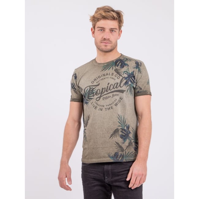 T-shirt Col Rond Pur Coton Nerwik v002239 <span itemprop=