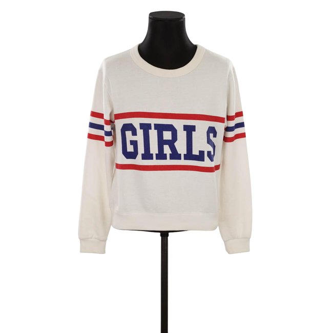 Sweatshirt en coton - Très Bon État blanc <span itemprop=