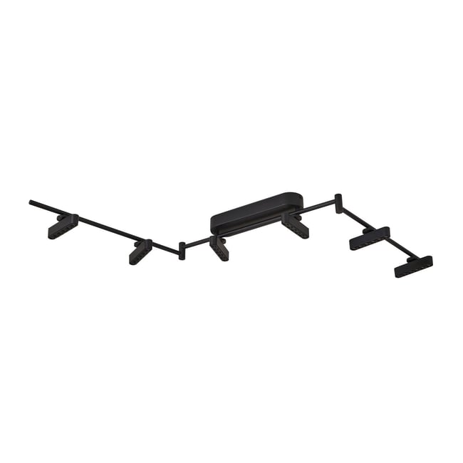 Plafonnier en métal moderneLED, Eldrin Couleur noir <span itemprop=