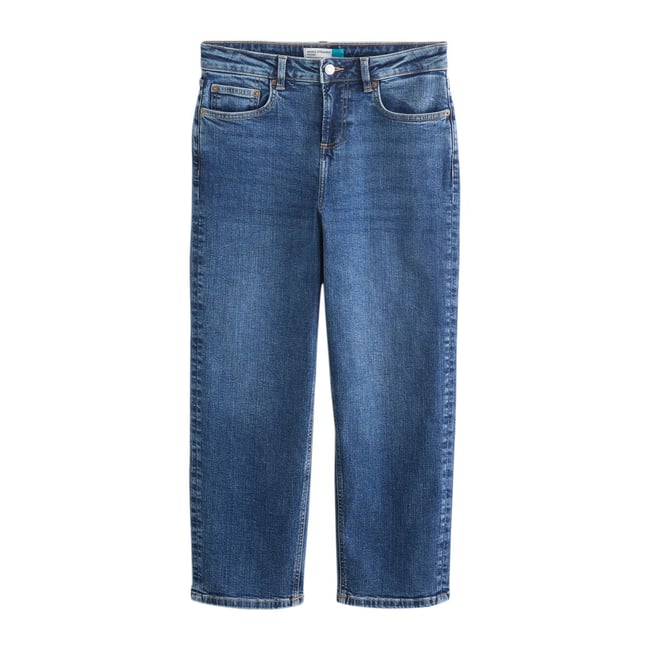 Jean droit longueur cheville taille mi-haute - NEXT