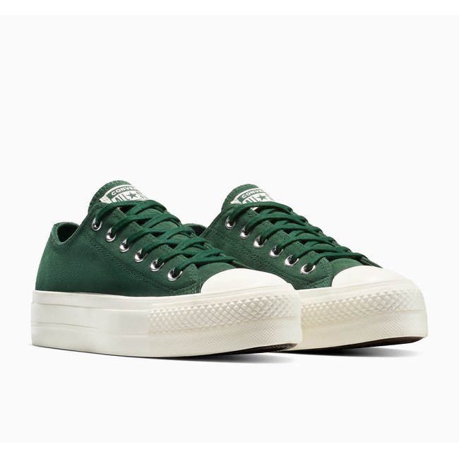 Baskets All Star Lift Crafted Color Suede vert foncé <span itemprop=