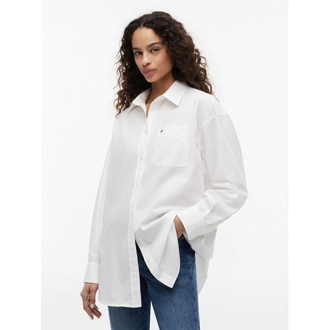 Chemise droite ecru <span itemprop=