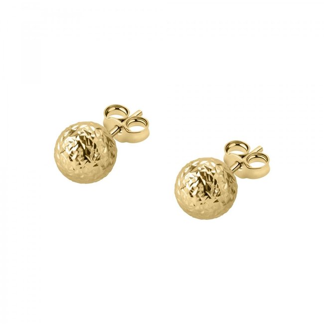 Boucles d'oreilles en or jaune 750 CLASSIC or jaune <span itemprop=