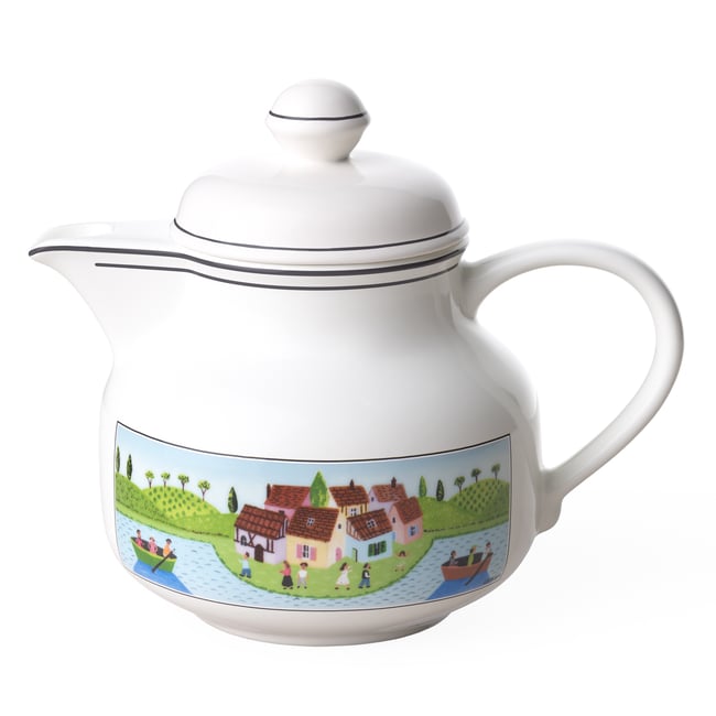 Théière DESIGN NAIF Couleur multicolore <span itemprop=