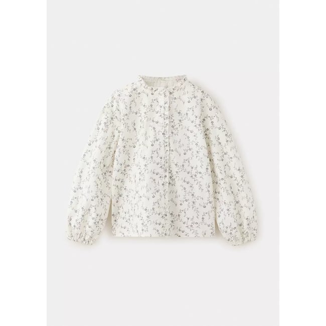 Blouse en imprimé floral kaki <span itemprop=