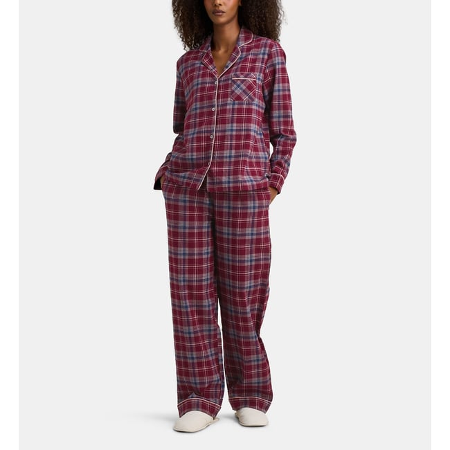 Pyjama long dassila en coton flanelle - GALERIES LAFAYETTE