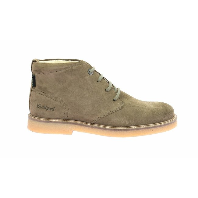 Stivaletti in pelle Kick Leo kaki KICKERS