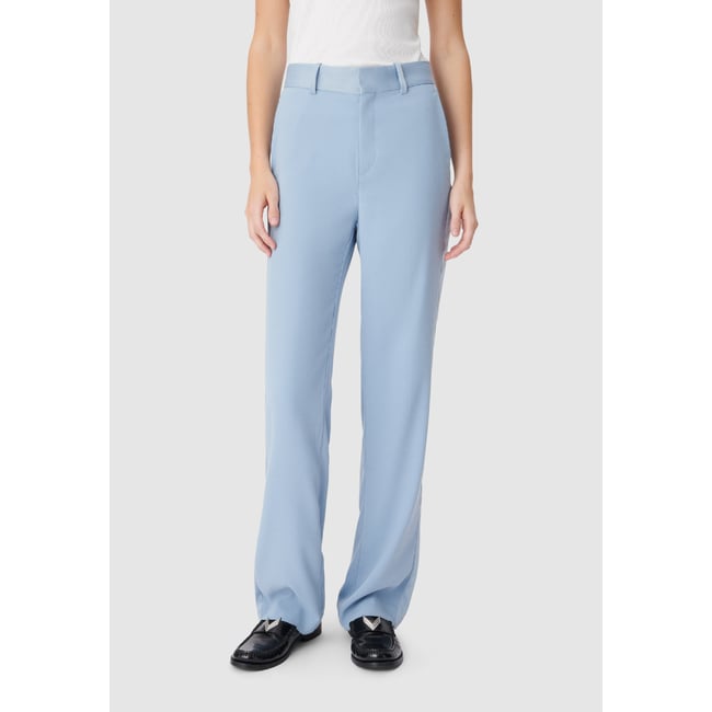 Pantalon de tailleur fluide bleu <span itemprop=