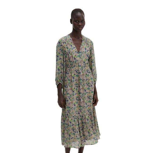 Robe imprimée flared en viscose imprimée - MARC O'POLO