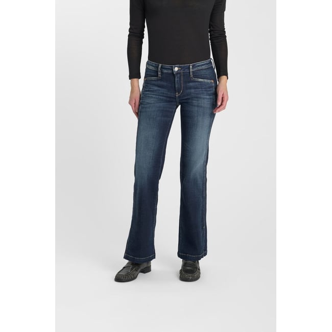Jeans flare , longueur 34 blue <span itemprop=