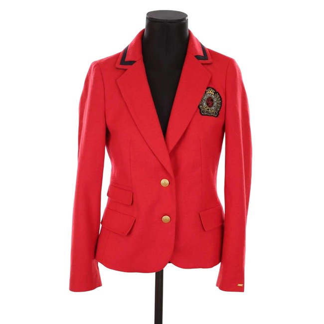 Blazer en coton - Très Bon État rouge <span itemprop=