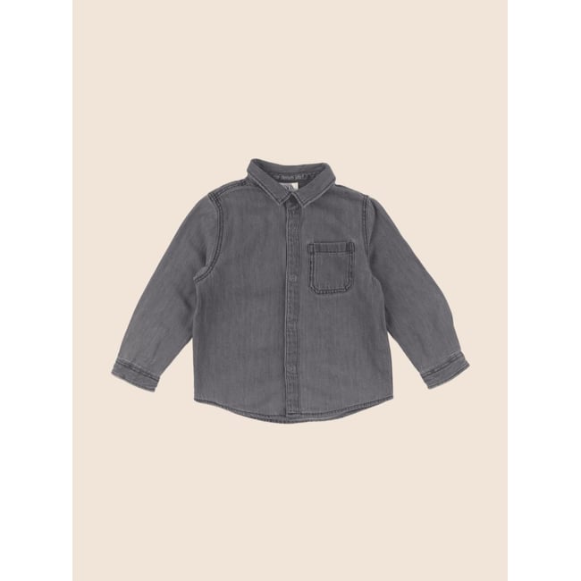 Chemise - Très bon état gris <span itemprop=