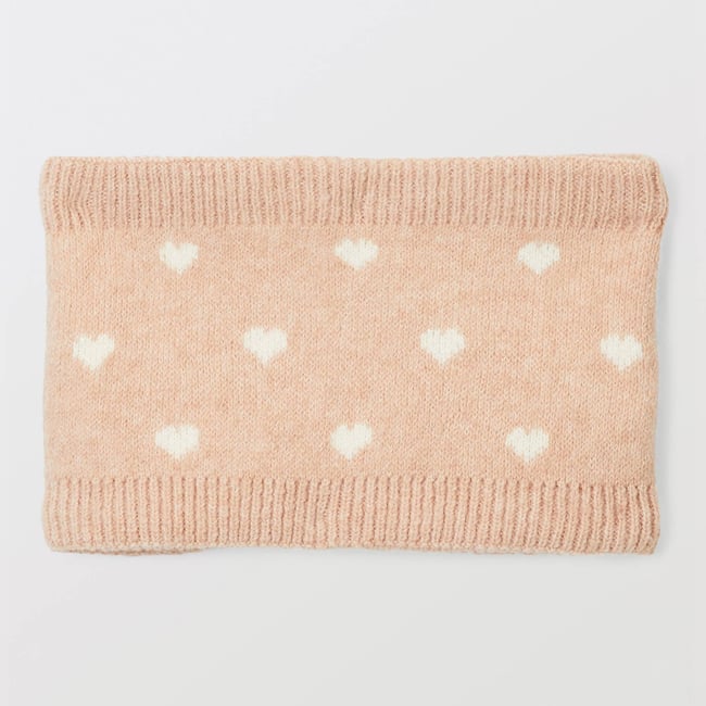 Cache cou en maille jacquard babyblush <span itemprop=