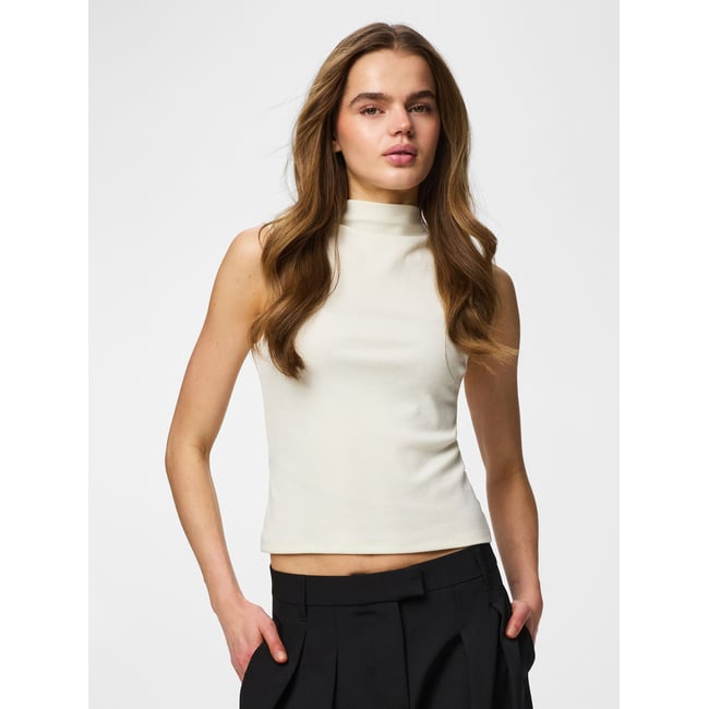Top Sans Manches blanc - coconut milk <span itemprop=