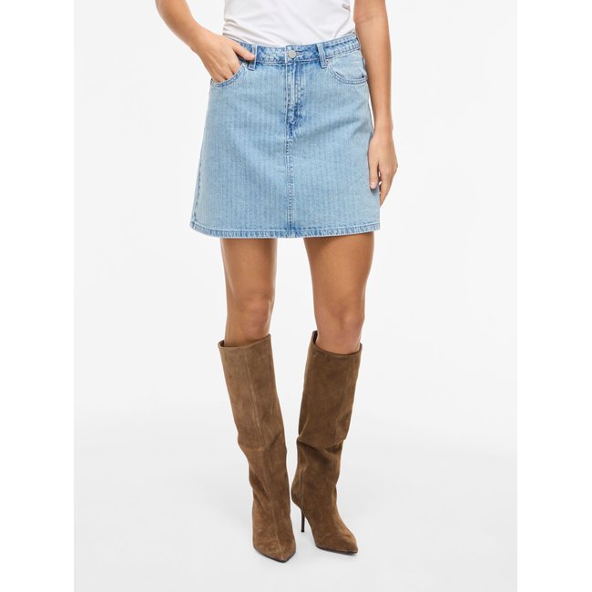 Jupe En Jean light blue denim <span itemprop=