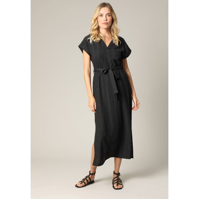 Robe longue texturée, en maille jacquard ILANGA - DEELUXE