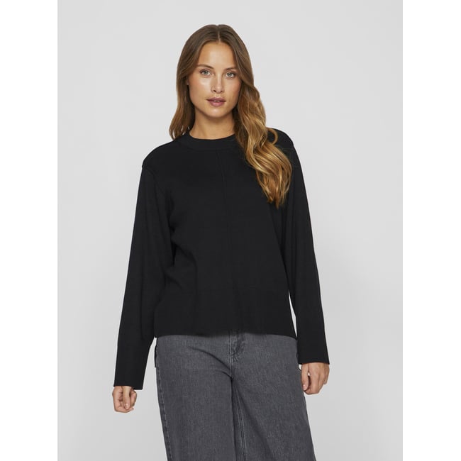 Pull En Maille Col rond black beauty <span itemprop=