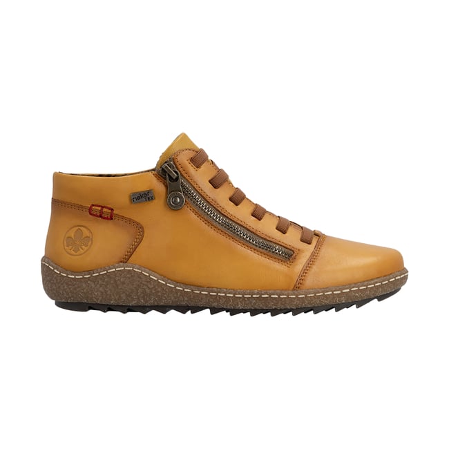 Basket Haute Cuir Rgd jaune <span itemprop=