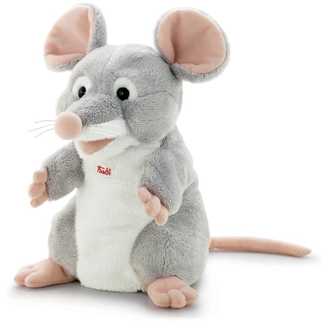 Marionnette Souris gris <span itemprop=