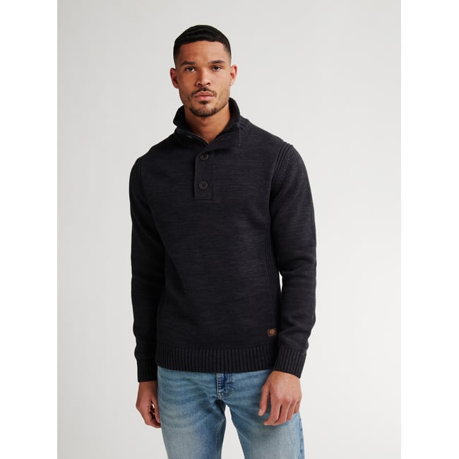 Pull col montant boutonné - PETROL INDUSTRIES