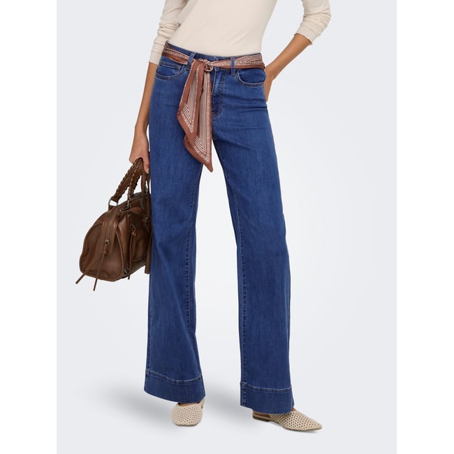 Jean À Jambe Large medium blue denim <span itemprop=