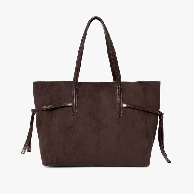 Sac Cabas MELUSINE cabas ceinturé chocolat <span itemprop=