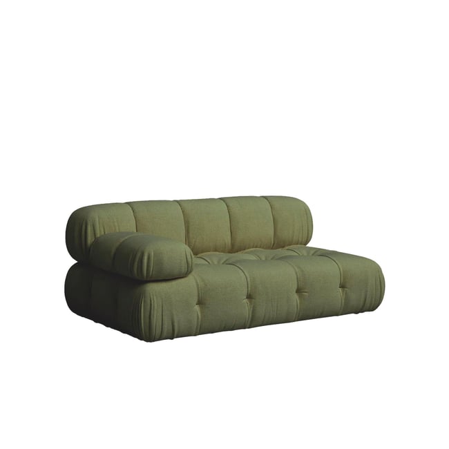 Canapé beige bouclé chaise longue gauche 165x99 cm - BOZCO - HANNUN