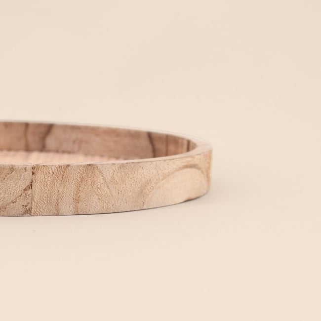 Plateau rond en cannage 24cm Couleur naturel <span itemprop=