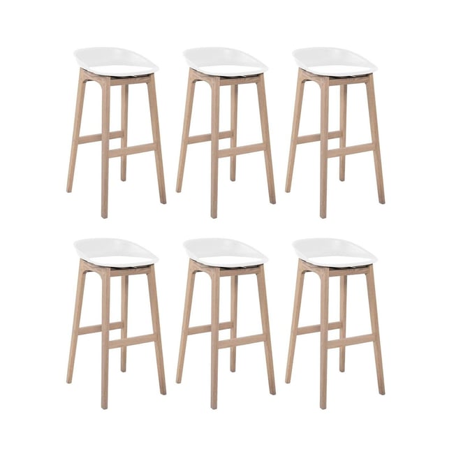 Lot de tabourets de bar en bois 65cm RIVA - MOB IN