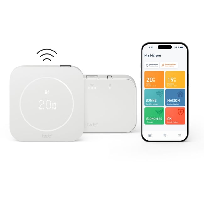 Thermostat connecté Sans fil Kit de démarrage X (2e gén.) - TADO