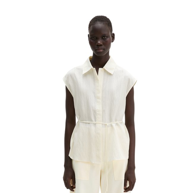 Blouse crinkle sans manches regular en LENZING™ ECOVERO™ - MARC O'POLO
