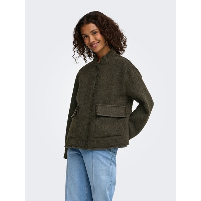 Cardigan verte - black olive 1 <span itemprop=