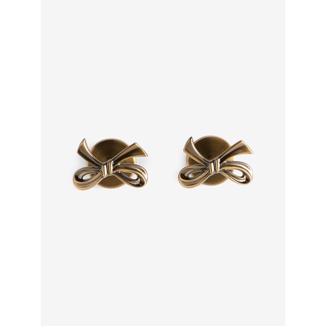 Embrasses de rideaux à nœud, lot 2 lait antique <span itemprop=