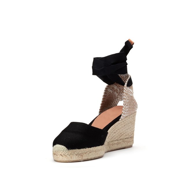 Castaner carina wedge espadrilles black sale