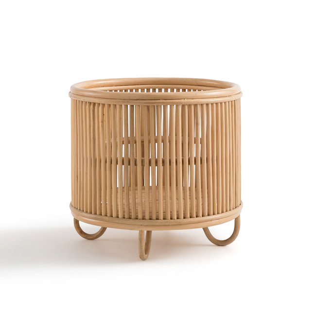 Übertopf Malu mit Gestell, Rattan, Ø 32 cm natur <span itemprop=