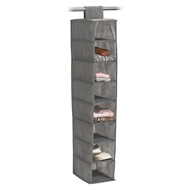 Etagère rangement à suspendre 8 casiers Couleur gris <span itemprop=