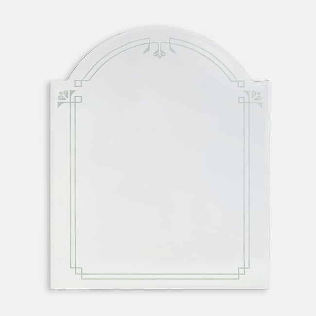 Miroir mural, gravé et biseauté, L75 x H90 cm, MIRAL transparent LA REDOUTE INTERIEURS