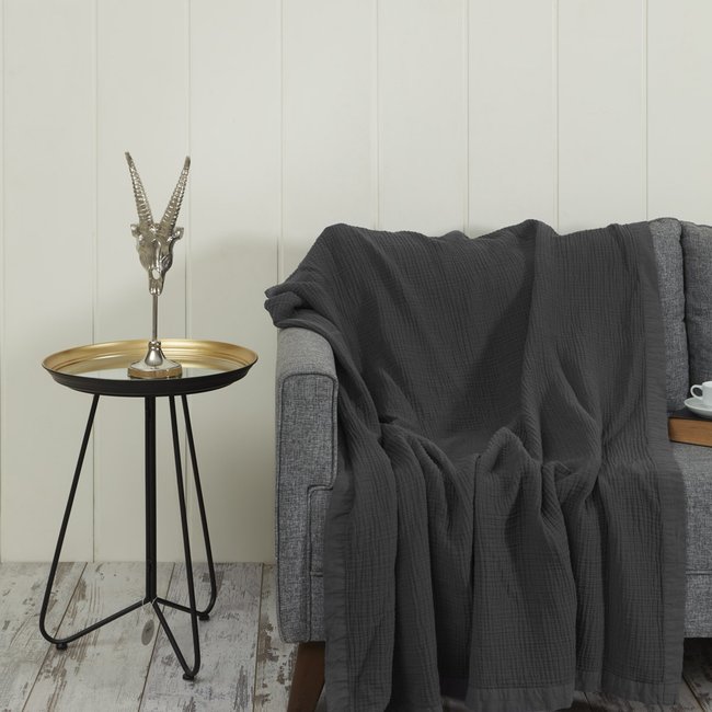 Plaid gansé en gaze de coton LOFT - SENSEI MAISON