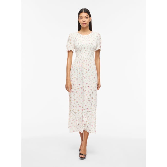 Robe Mi-Longue blanc - snow white2 <span itemprop=