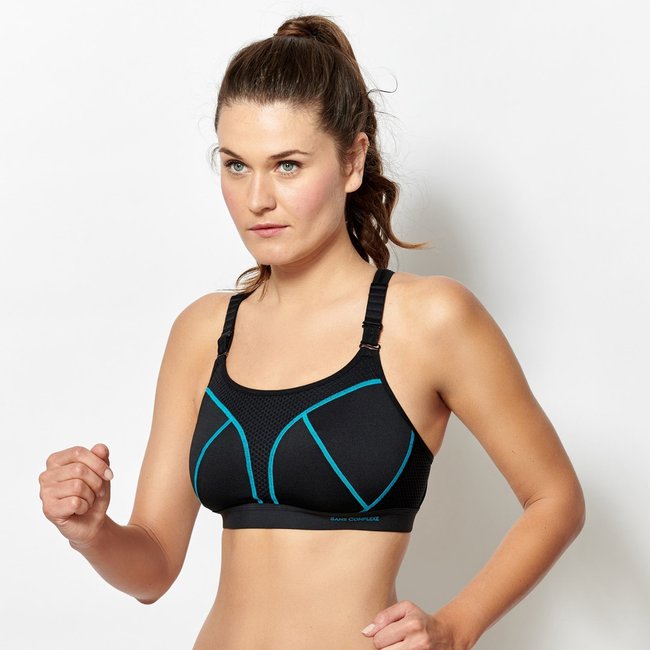 Brassière De Sport Sport Passion noir/turquoise <span itemprop=