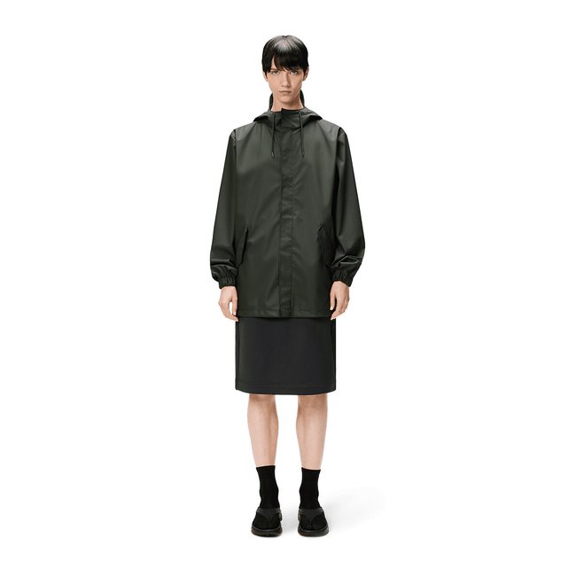 Veste imperméable capuche unisexe FISHTAIL JACKET kaki <span itemprop=