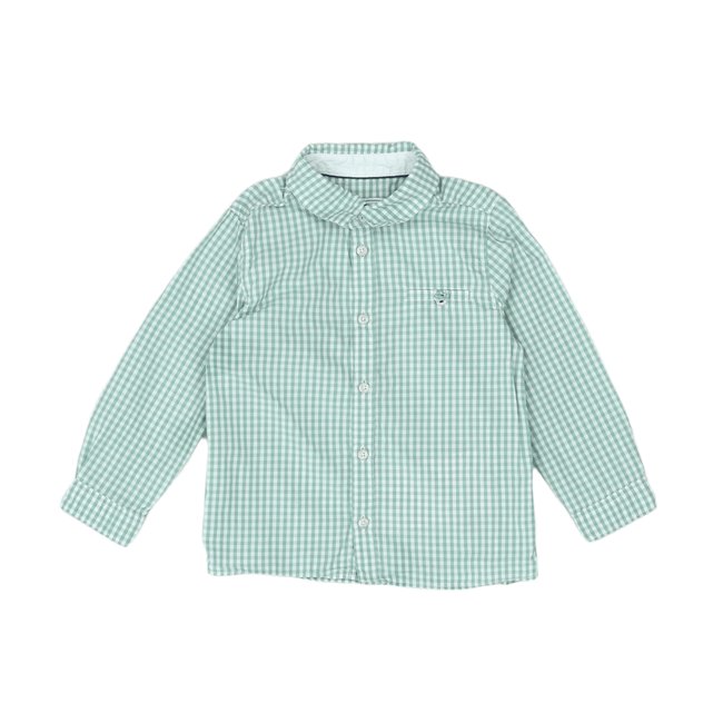 Chemise bébé - Très bon état vert <span itemprop=
