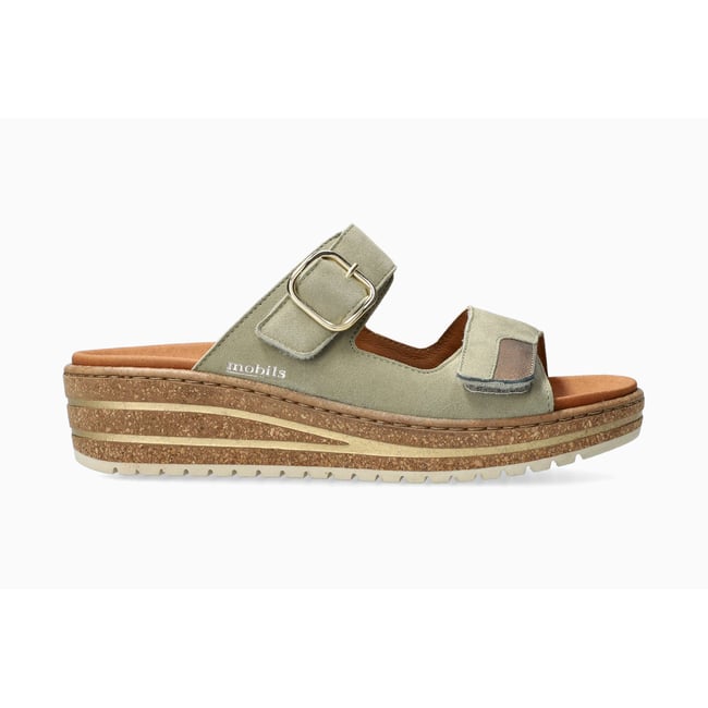 Sandales en cuir RANDYA light khaki 5146 <span itemprop=