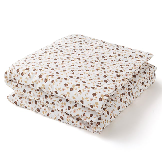 Housse de couette bébé en coton LÉOPARD léopard <span itemprop=